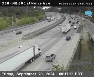 NB 805 at Home Ave (On Ramp)