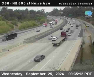 NB 805 at Home Ave (On Ramp)