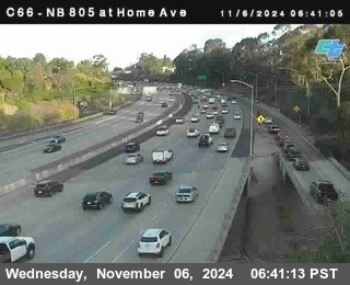 NB 805 at Home Ave (On Ramp)