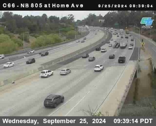 NB 805 at Home Ave (On Ramp)