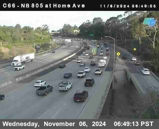 NB 805 at Home Ave (On Ramp)