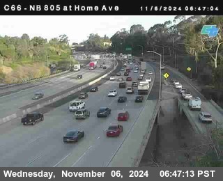 NB 805 at Home Ave (On Ramp)