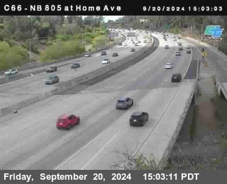 NB 805 at Home Ave (On Ramp)