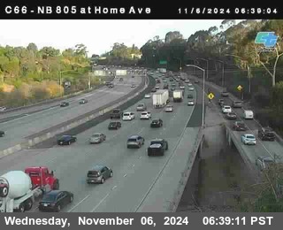 NB 805 at Home Ave (On Ramp)