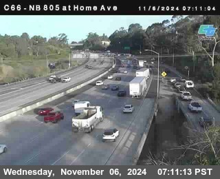 NB 805 at Home Ave (On Ramp)