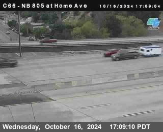 NB 805 at Home Ave (On Ramp)