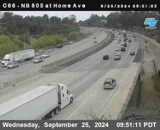 NB 805 at Home Ave (On Ramp)