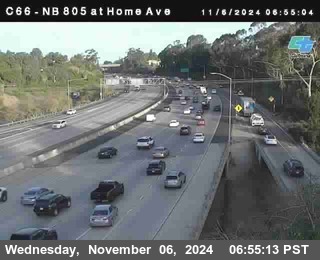 NB 805 at Home Ave (On Ramp)