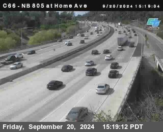 NB 805 at Home Ave (On Ramp)