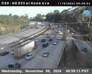 NB 805 at Home Ave (On Ramp)