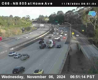 NB 805 at Home Ave (On Ramp)