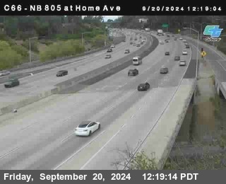 NB 805 at Home Ave (On Ramp)