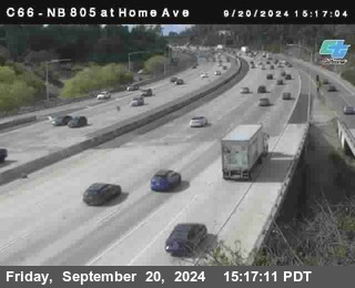 NB 805 at Home Ave (On Ramp)