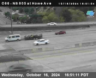 NB 805 at Home Ave (On Ramp)