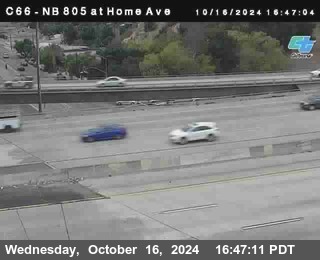 NB 805 at Home Ave (On Ramp)