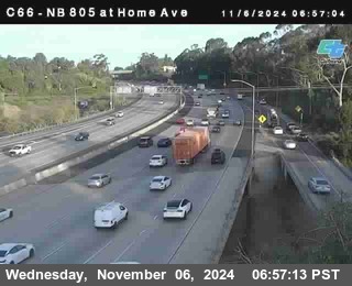 NB 805 at Home Ave (On Ramp)