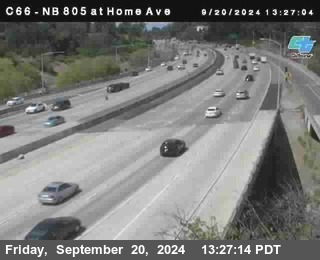 NB 805 at Home Ave (On Ramp)