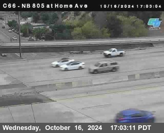 NB 805 at Home Ave (On Ramp)