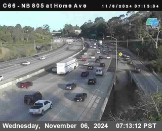 NB 805 at Home Ave (On Ramp)