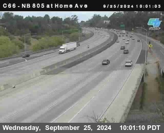 NB 805 at Home Ave (On Ramp)