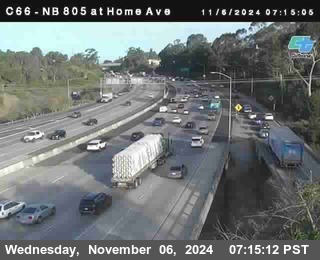 NB 805 at Home Ave (On Ramp)