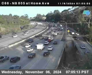 NB 805 at Home Ave (On Ramp)