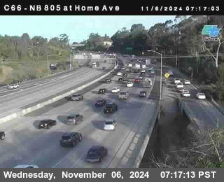 NB 805 at Home Ave (On Ramp)