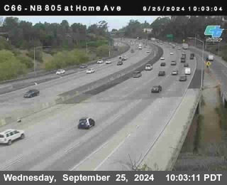 NB 805 at Home Ave (On Ramp)