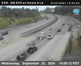 NB 805 at Home Ave (On Ramp)