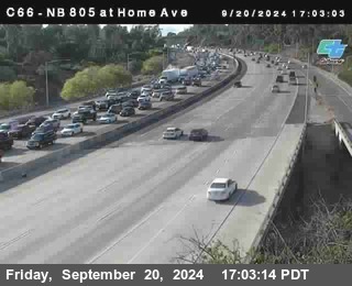 NB 805 at Home Ave (On Ramp)