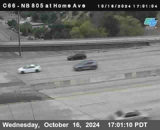 NB 805 at Home Ave (On Ramp)