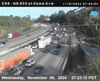 NB 805 at Home Ave (On Ramp)