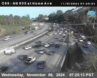 NB 805 at Home Ave (On Ramp)