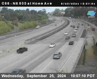 NB 805 at Home Ave (On Ramp)