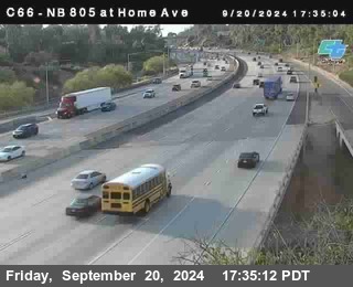 NB 805 at Home Ave (On Ramp)