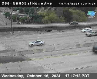 NB 805 at Home Ave (On Ramp)