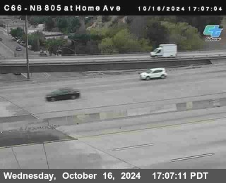 NB 805 at Home Ave (On Ramp)