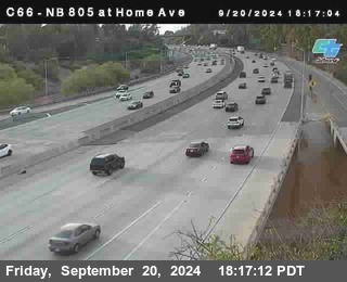 NB 805 at Home Ave (On Ramp)