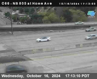 NB 805 at Home Ave (On Ramp)