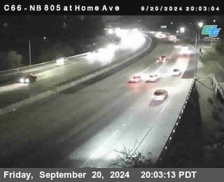 NB 805 at Home Ave (On Ramp)