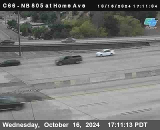 NB 805 at Home Ave (On Ramp)