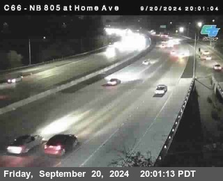 NB 805 at Home Ave (On Ramp)