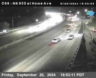 NB 805 at Home Ave (On Ramp)