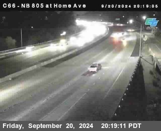 NB 805 at Home Ave (On Ramp)