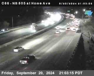 NB 805 at Home Ave (On Ramp)