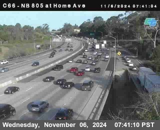 NB 805 at Home Ave (On Ramp)