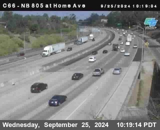 NB 805 at Home Ave (On Ramp)