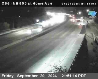 NB 805 at Home Ave (On Ramp)