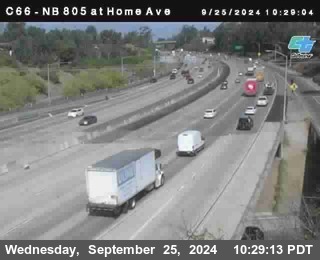 NB 805 at Home Ave (On Ramp)