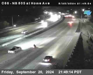 NB 805 at Home Ave (On Ramp)